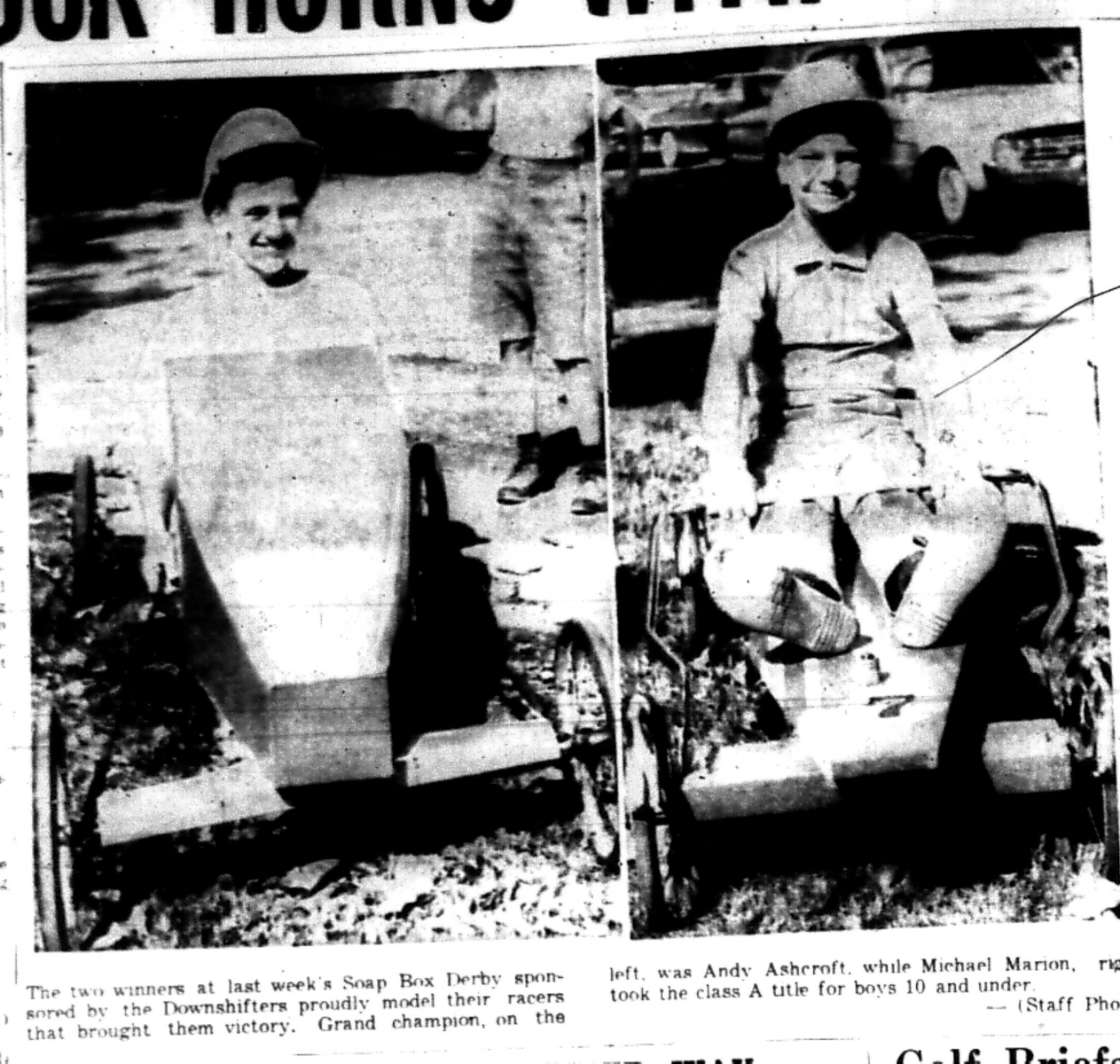 1965-09-15 Soap Box Race -MIxed-Cobourg Race Winners