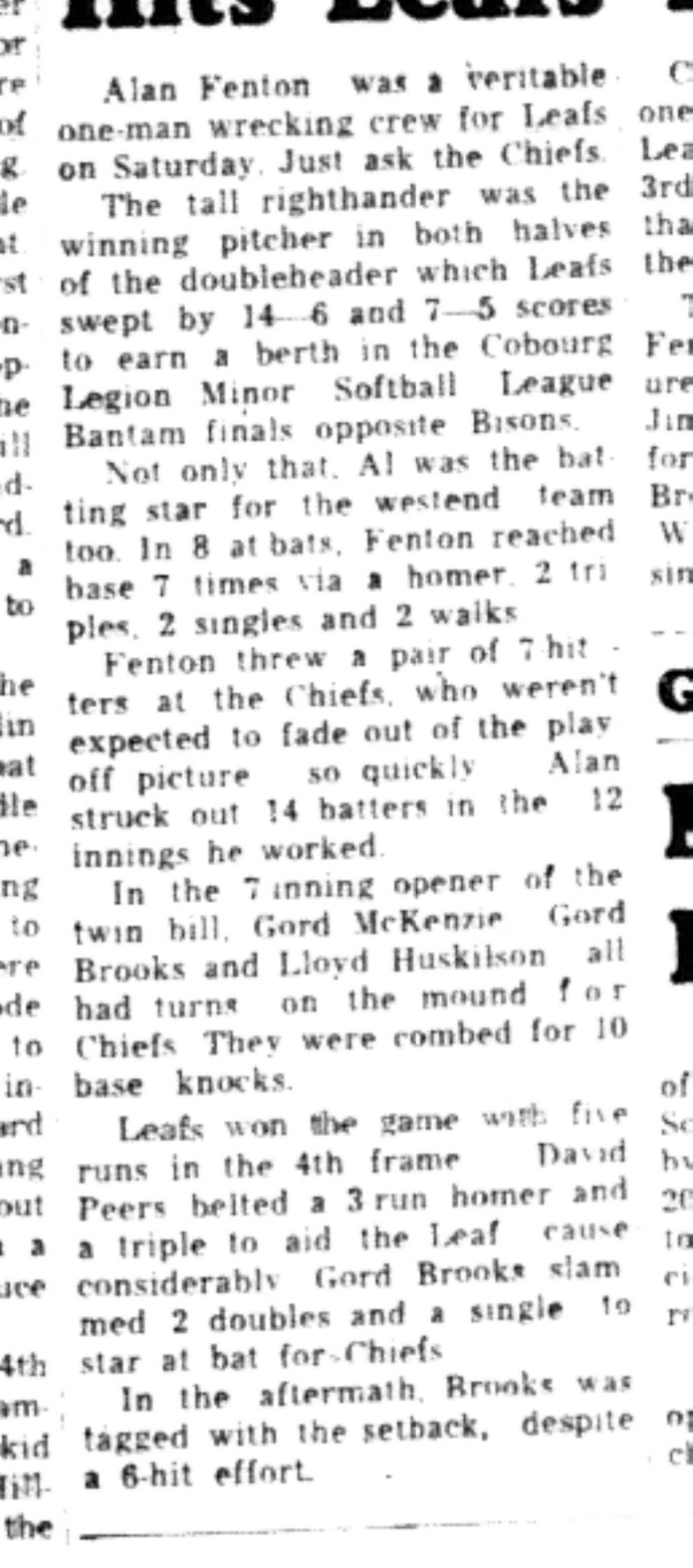 1965-09-15 Softball -Boys-CLMSL-Leafs vs Cheifs-B