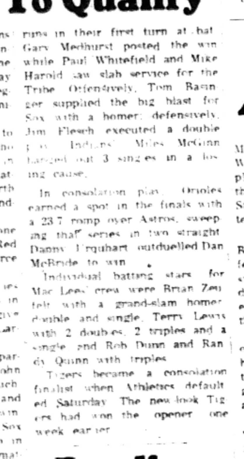 1965-09-15 Softball -Boys-CLMSL-White Sox,Phillies and Twins Reach Semis-C