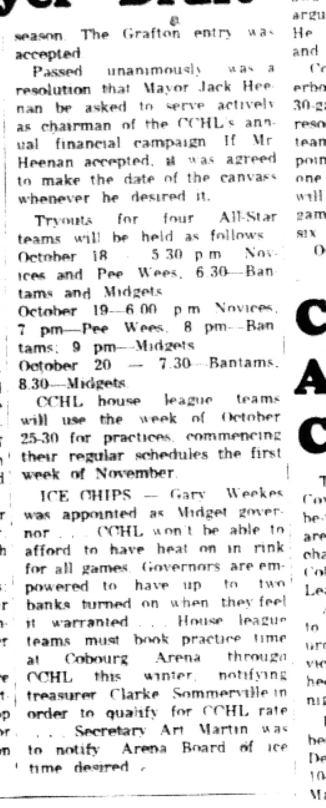 1965-09-22 Hockey -Boys-CCHL Player Draft-D