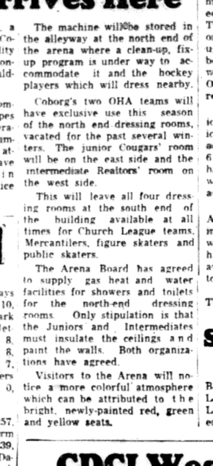 1965-10-20 Hockey -Mixed-Improvements Being Made To Arena-C