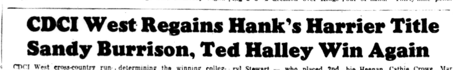 1965-10-20 School -Track & Field -Mixed-CDCI West Wins Hanks Harrier-A