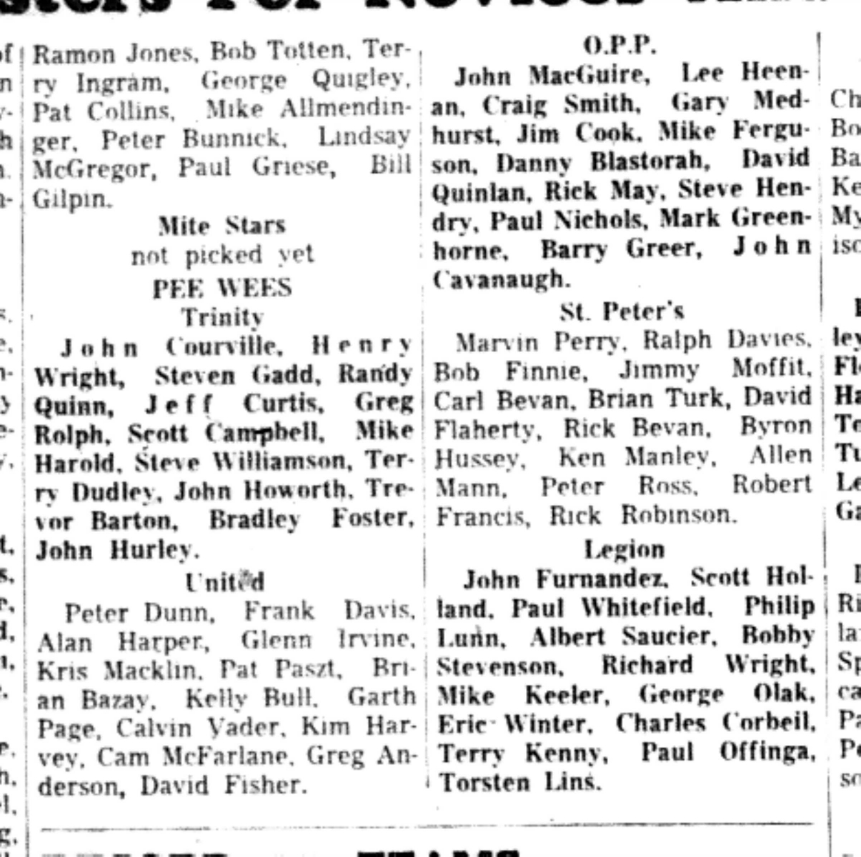 1965-10-27 Hockey -Boys-CCHL Rosters-B