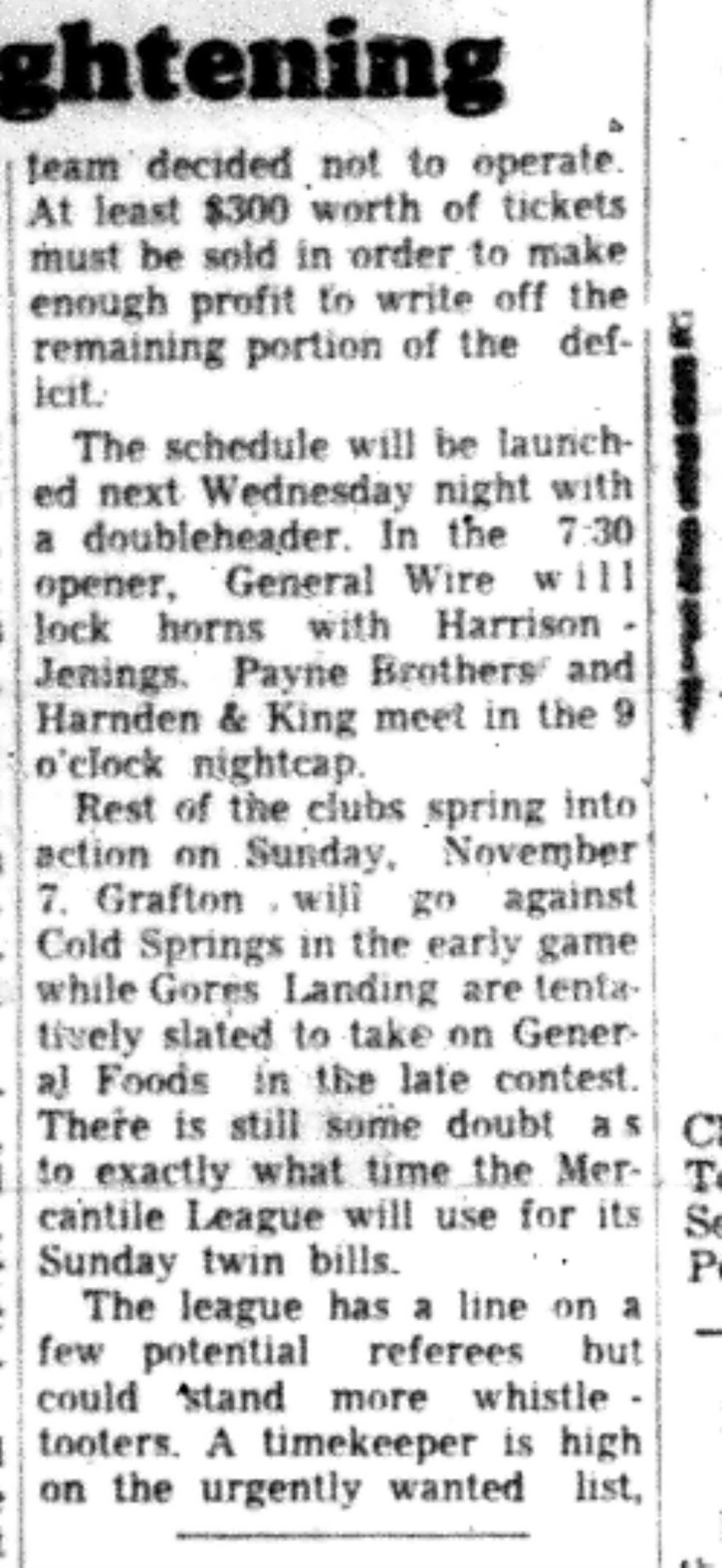 1965-10-27 Hockey -Men-Mercantile League Fielding Eight Teams-D