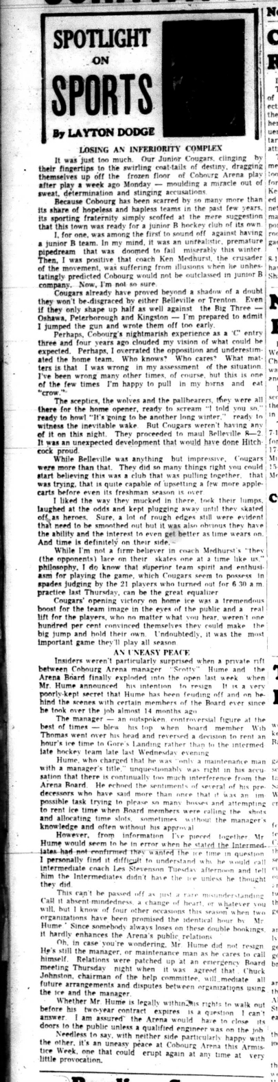 1965-11-10 Layton Dodge - Spotlight On Sports