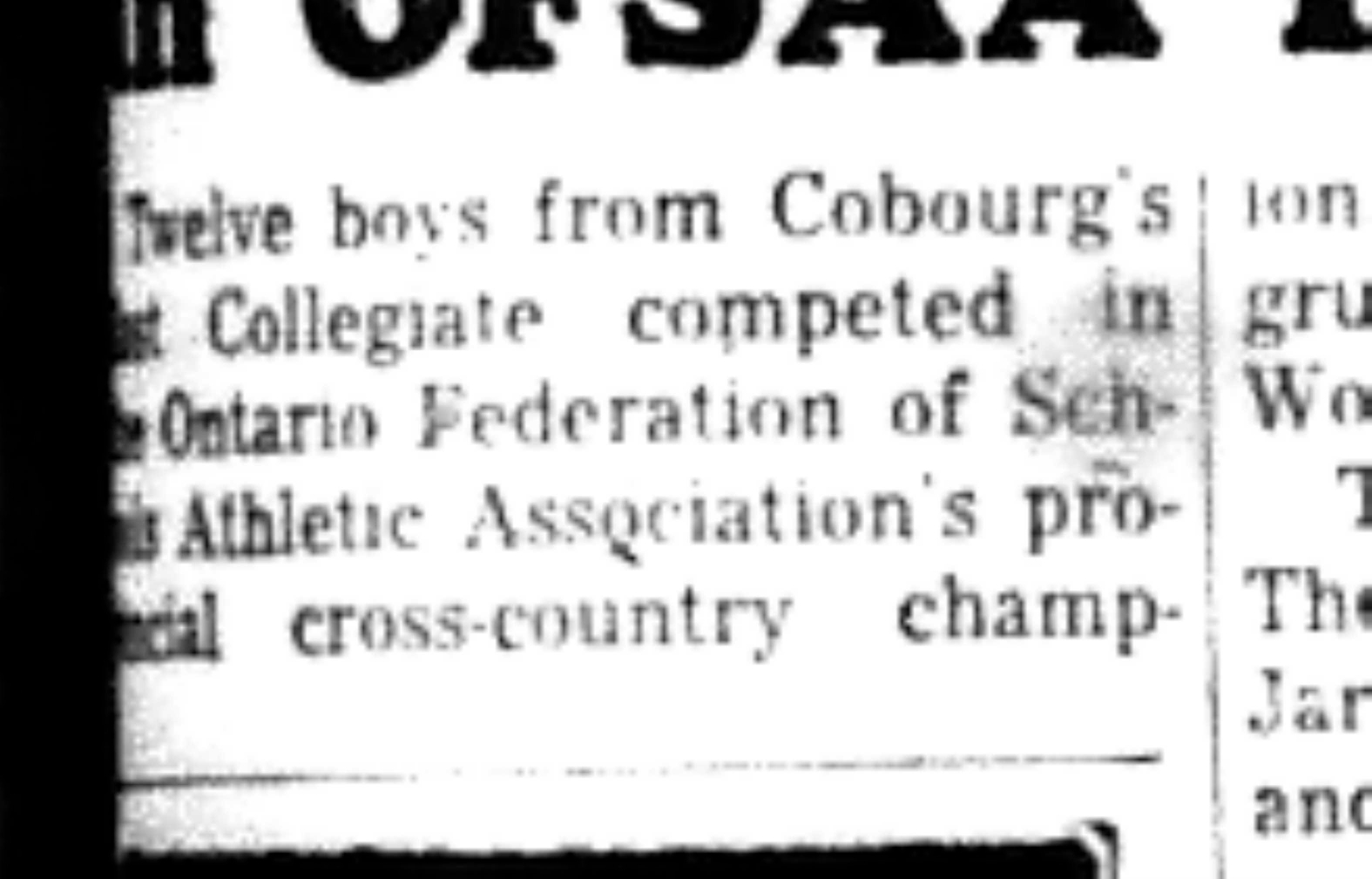 1965-11-10 School -Track and Field -Boys-CDCI East Boys Run In OFSAA-B