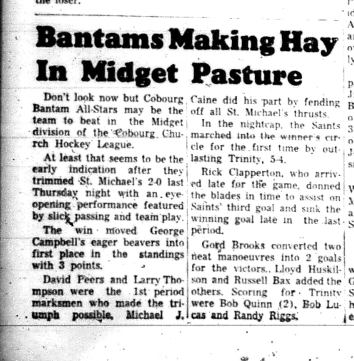 1965-11-17 Hockey -Boys-CCHL-All Stars vs St Michaels