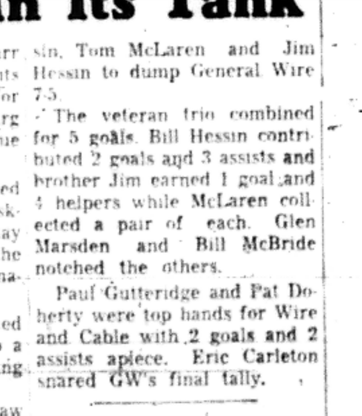 1965-11-17 Hockey -Men-CMHL-ESSO vs Gores Landings-C