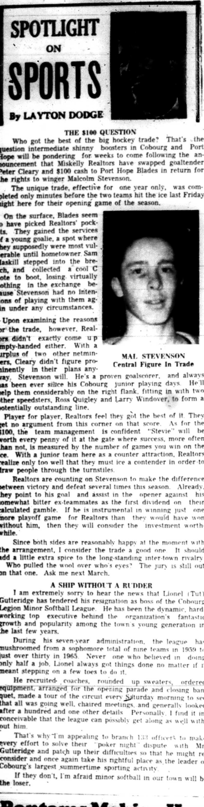 1965-11-17 Layton Dodge - Spotlight On Sports