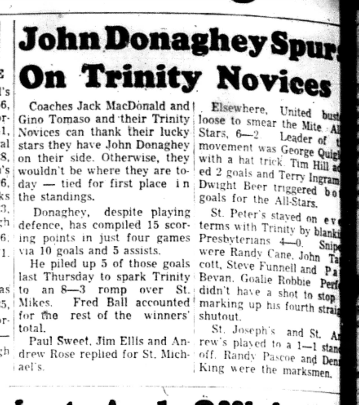 1965-12-01 Hockey -Boys-CCHL-St Michaels vs Trinity