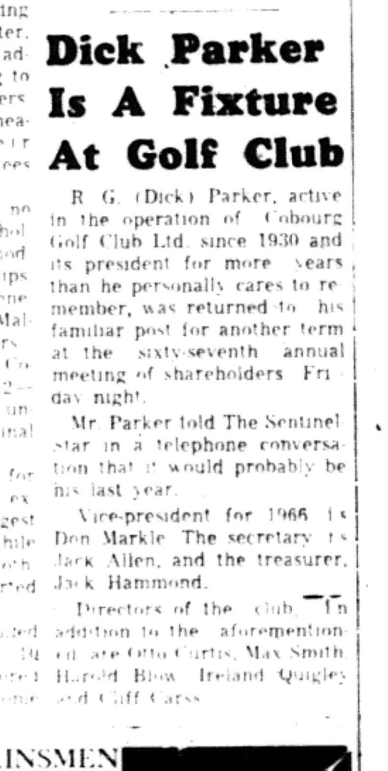 1965-12-15 Golf -Mixed-Golf Club Fixture