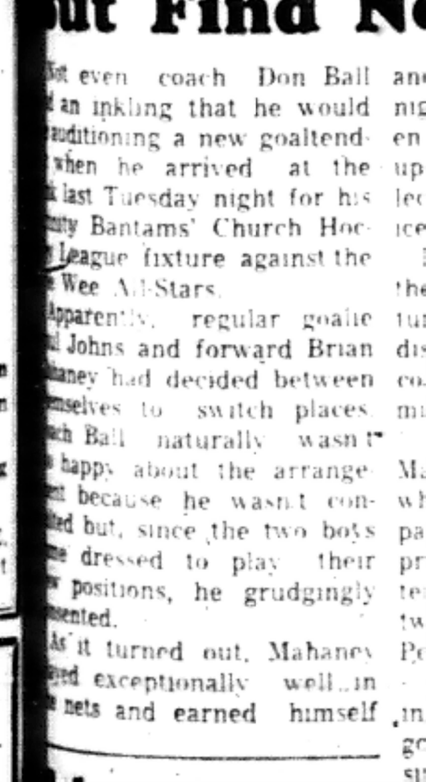 1965-12-15 Hockey -Boys-CCHL-Trinity vs All Stars-B