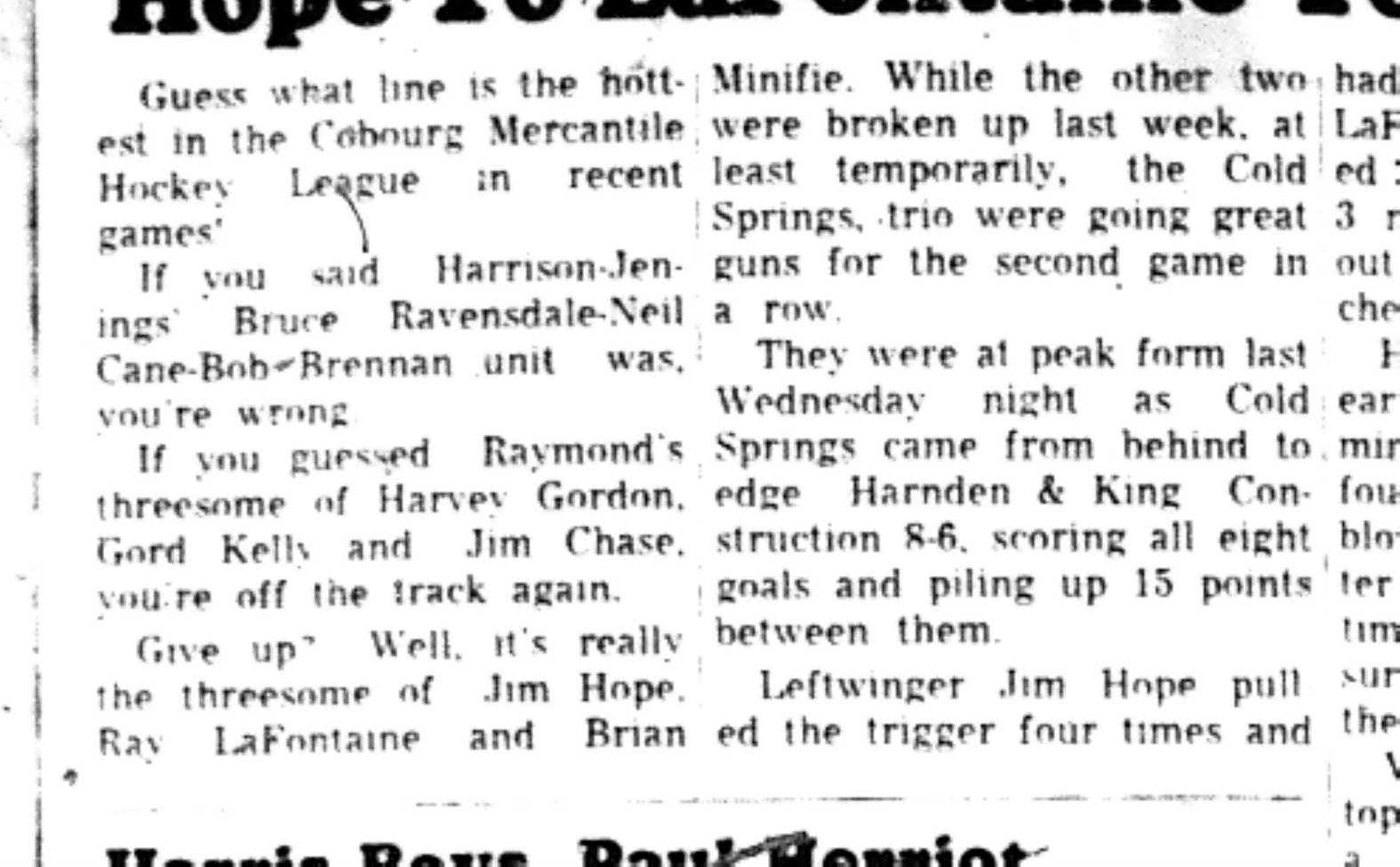 1965-12-15 Hockey -Men-CMHL-Harrison-Jennings vs Cold Springs-B
