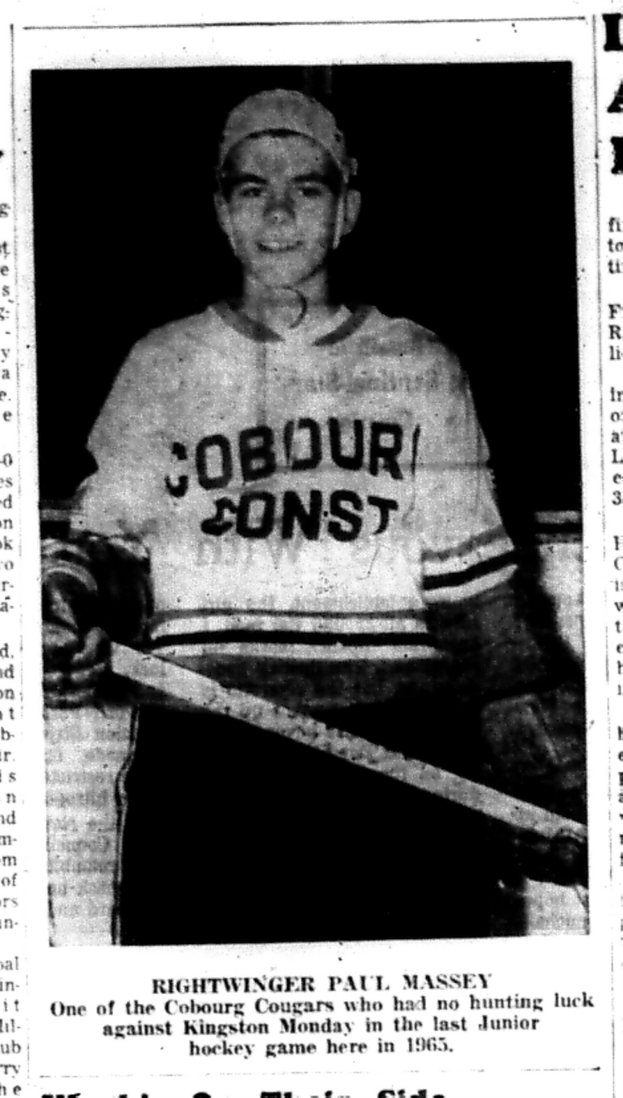 1965-12-22 Hockey -Boys-Cougars Final Game Of Year