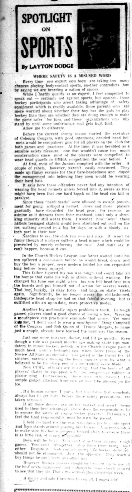 1965-12-22 Layton Dodge - Spotlight On Sports