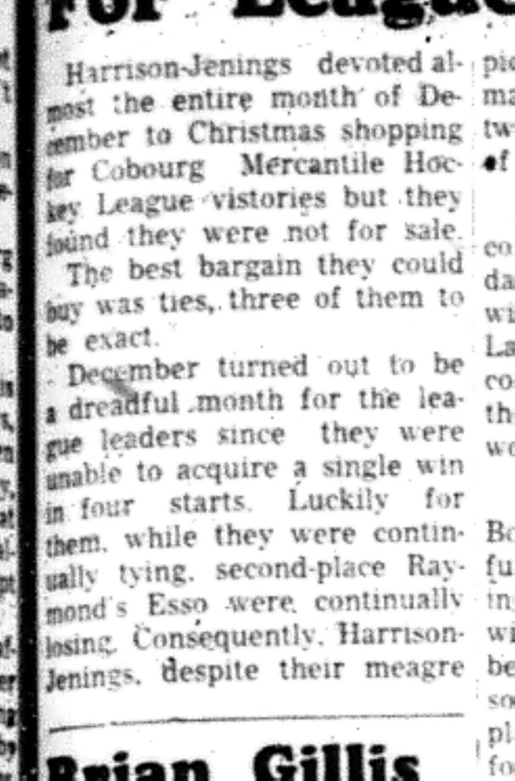 1965-12-29 Hockey -Men-CMHL-Harrison Jennings vs Gores Landings-B