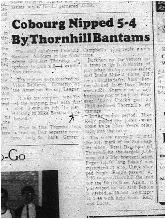 1966-01-05 Hockey -Boys -CCHL - Cobourg Bantam All-Stars Vs. Thornhill Bantams