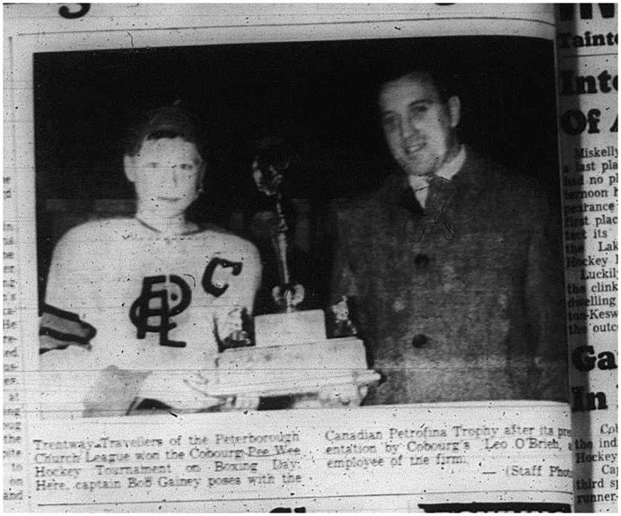 1966-01-05 Hockey -Boys -CCHL - Cobourg Peewee Hockey Tournament - Trentway Traveilers - Bob Gainey