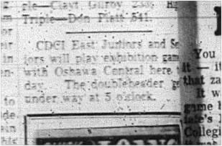1966-01-05 School -Basketball -Boys -CDCI East Vs. Oshawa - Juniors - Seniors