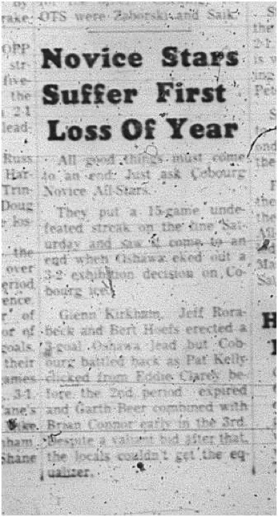 1966-01-12 Hockey -Boys -CCHL - Novice All-Stars