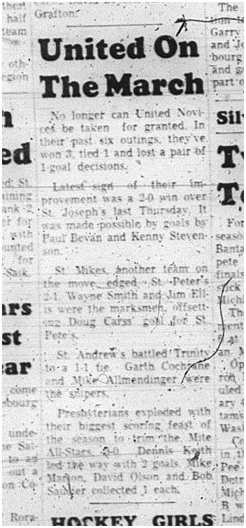 1966-01-12 Hockey -Boys -CCHL - United Novices