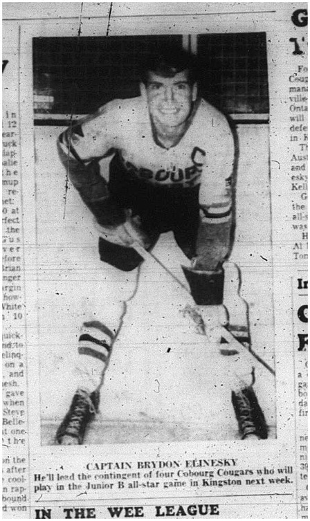 1966-01-12 Hockey -Boys -Junior B - Cobourg Cougars - Bryden Elinesky