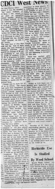 1966-01-12 School -Basketball -Girls -Junior - Senior - Practice