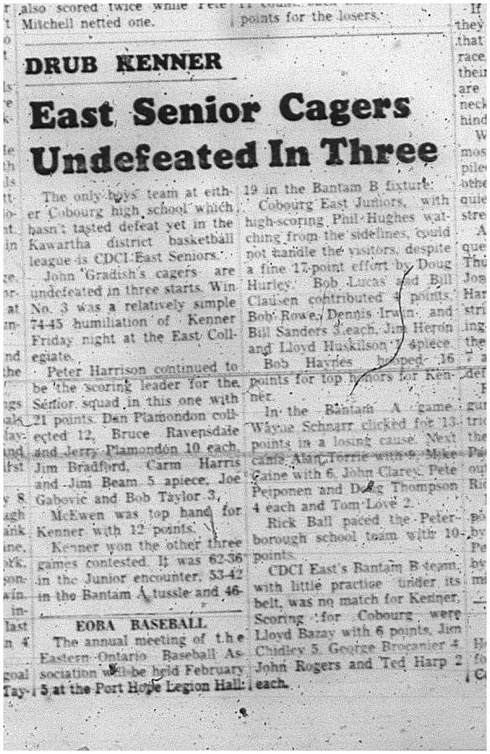 1966-01-19 School -Basketball -Boys -CDCI East Seniors Vs. Kenner
