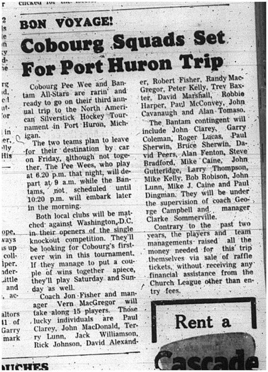 1966-02-05 Hockey -Boys -CCHL - Peewee - Bantam - All-Stars