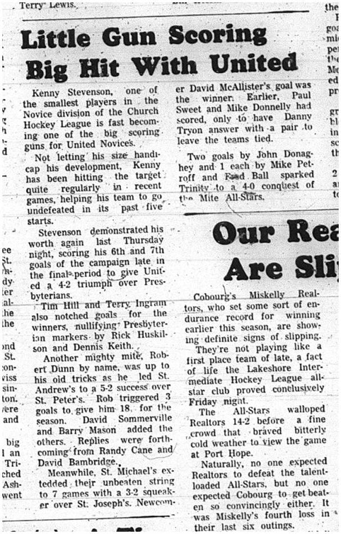 1966-02-05 Hockey -Boys -CCHL - United Novices