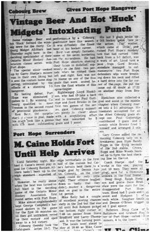 1966-02-15 Hockey -Boys -CCHL - Cobourg Midget All-Stars Vs. Port Hope