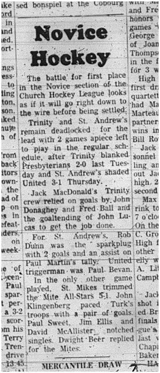 1966-02-15 Hockey -Boys -CCHL -Novice Division