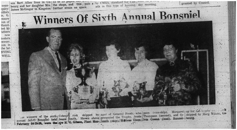 1966-03-02 Curling -Ladies -Cobourg Golf and Curling Club - Jell-O Bonspiel