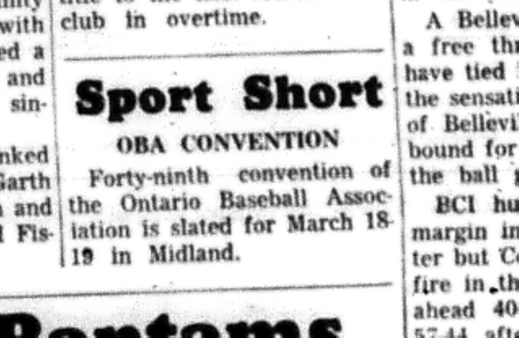 1966-03-09 Baseball -Boys -OBA Convention - Sport Shorts