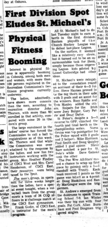 1966-03-09 Hockey -Boys -CCHL -St. Michaels