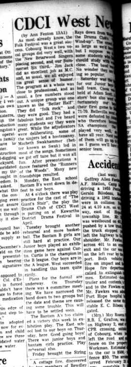 1966-03-09 School -CDCI West News