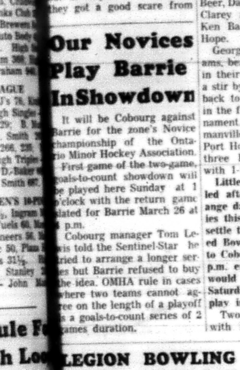 1966-03-16 Hockey -Boys -CCHL -Novices