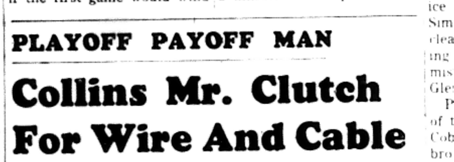 1966-03-23 Hockey -Men -CMHL-General Wire vs Cable-A