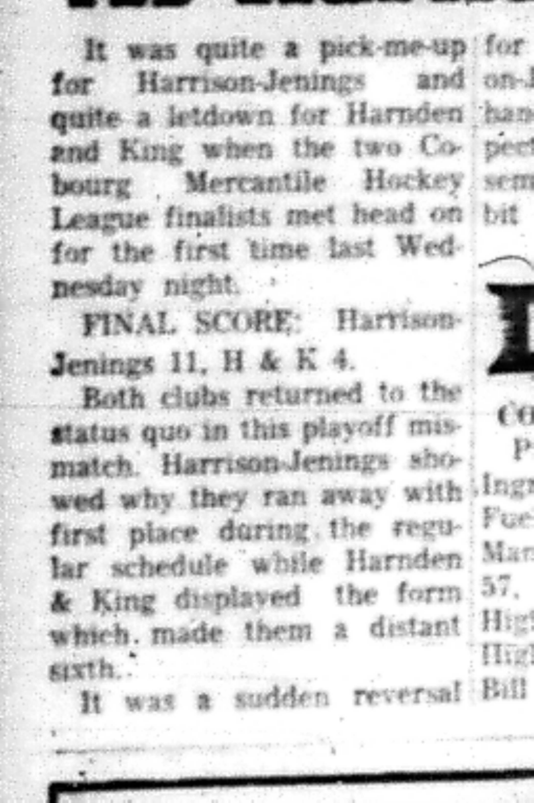 1966-04-06 Hockey -Men -CMHL-Harnden-King vs Harrison-Jennings-B