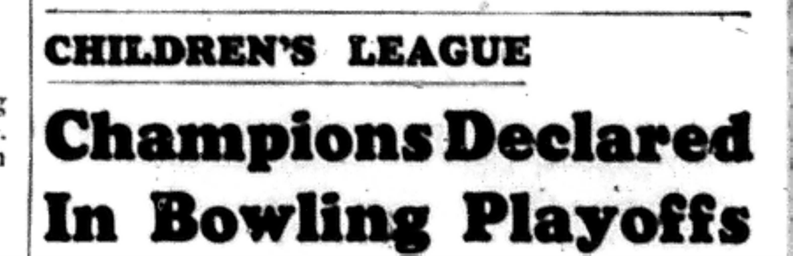 1966-04-20 Bowling -Mixed -Champions Declared-A