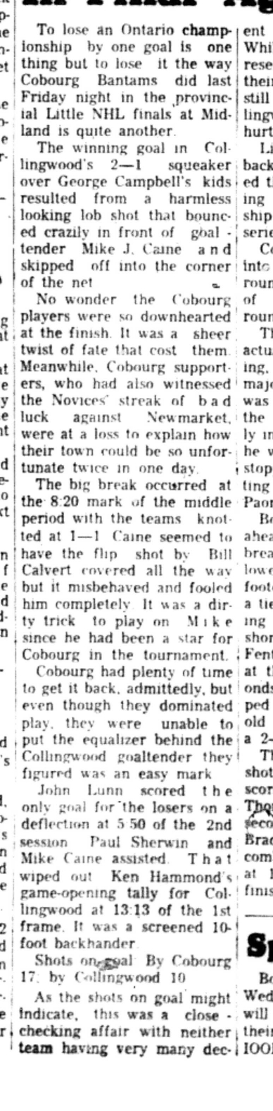1966-04-20 Hockey -Boys -Cobourg vs Collingwood-B