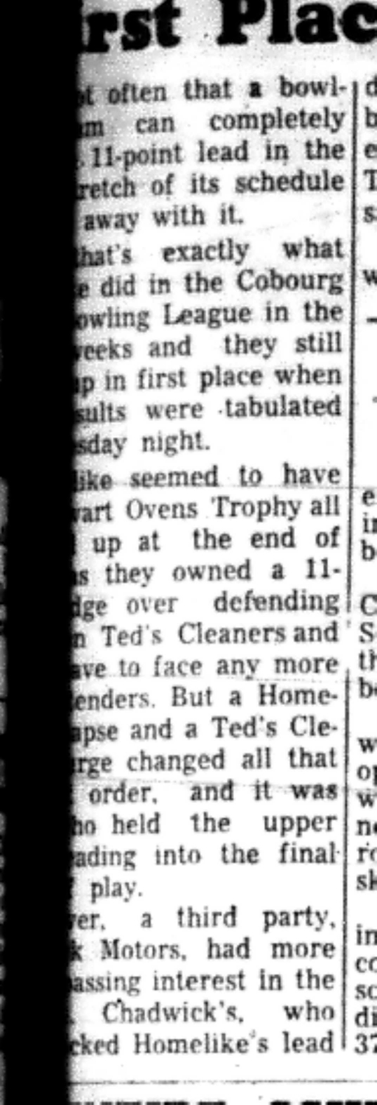 1966-04-27 Bowling -Men -Homelike Inn In First Place-B