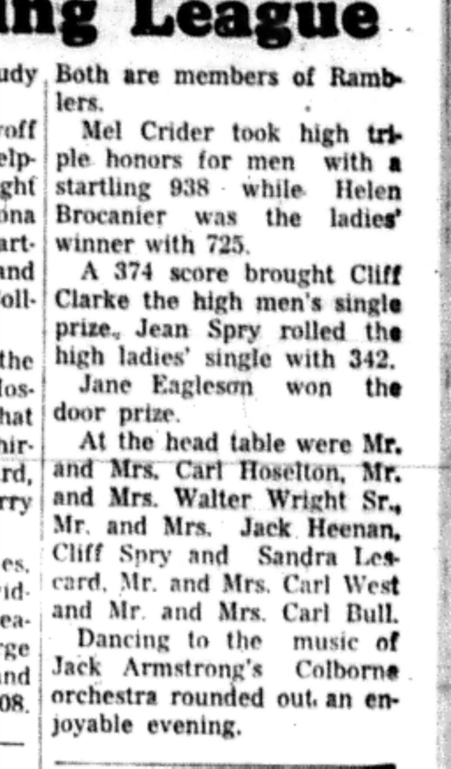 1966-04-27 Bowling -Mixed -New Town Mixed League President-D