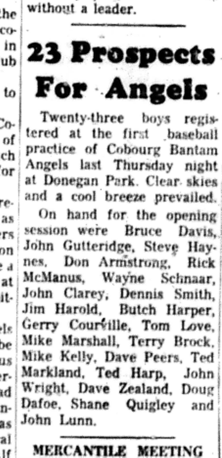 1966-04-27 Softball -Boys -Big Turnout For Angels