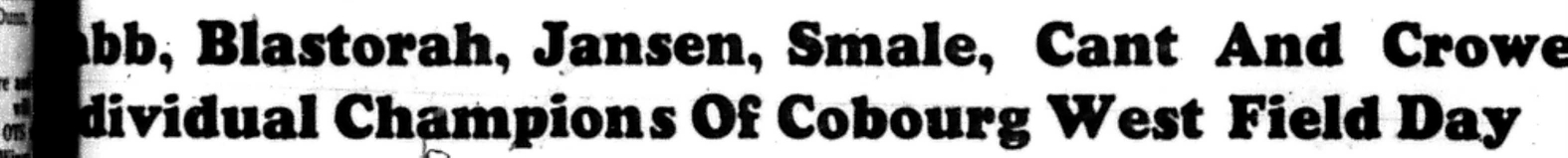 1966-05-11 School -Track & Field -Mixed -CDCI West Event Results-A