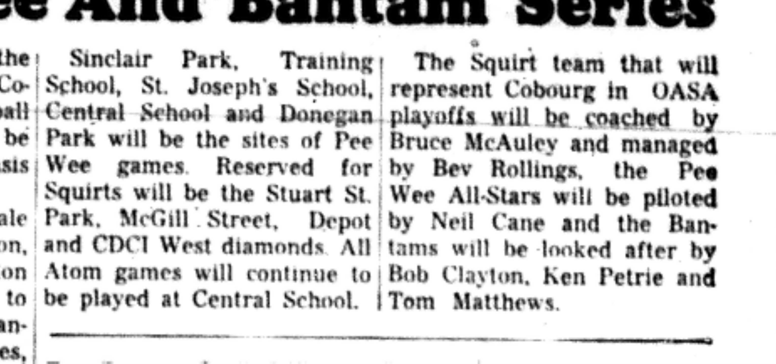 1966-05-11 Softball -Boys -CLMSL-Games To Be On Fridays-C