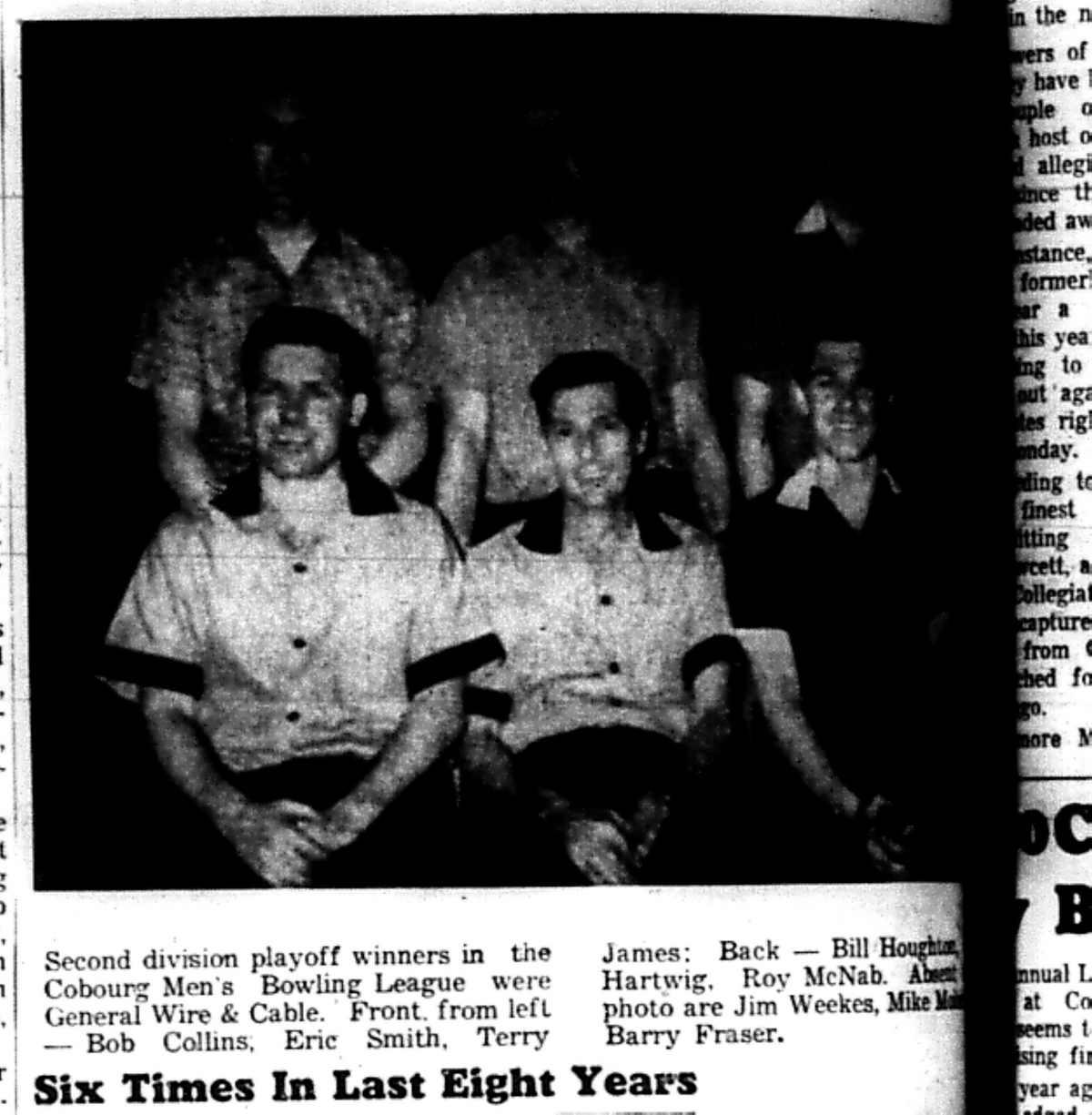1966-05-18 Bowling -Men -Second Division Playoff Winners