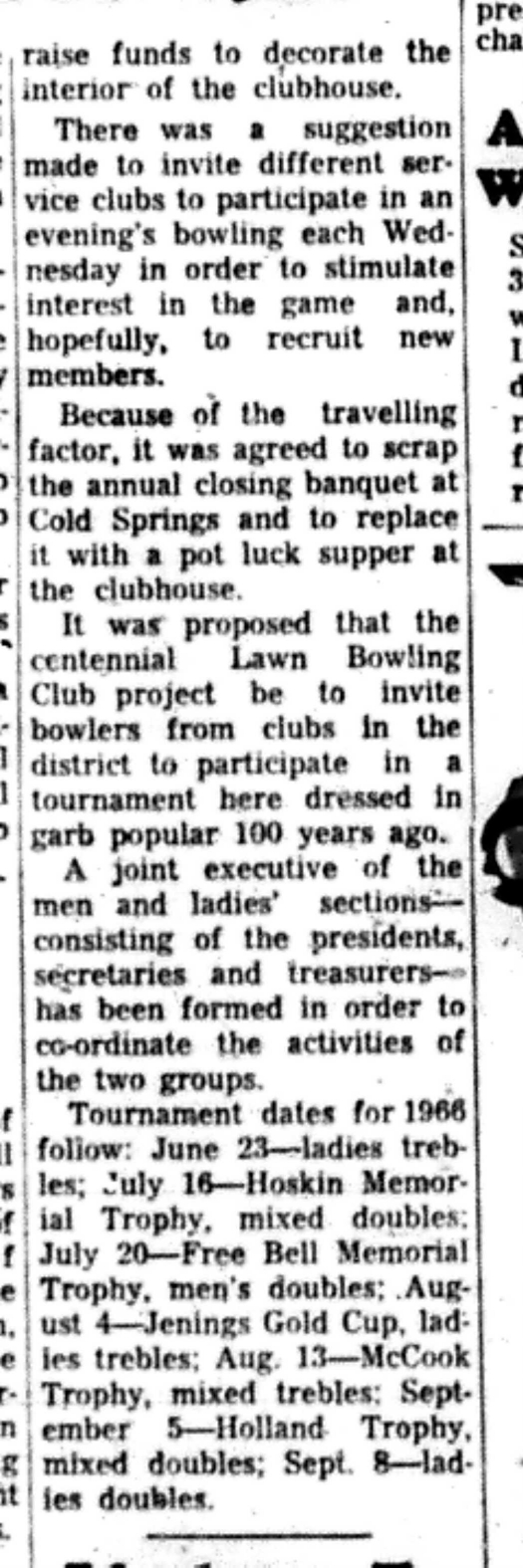 1966-05-18 Lawn Bowling -Mixed -Season Starting Up-C