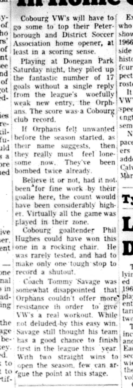 1966-05-18 Soccer -Boys -Cobourg vs Peterborough-B