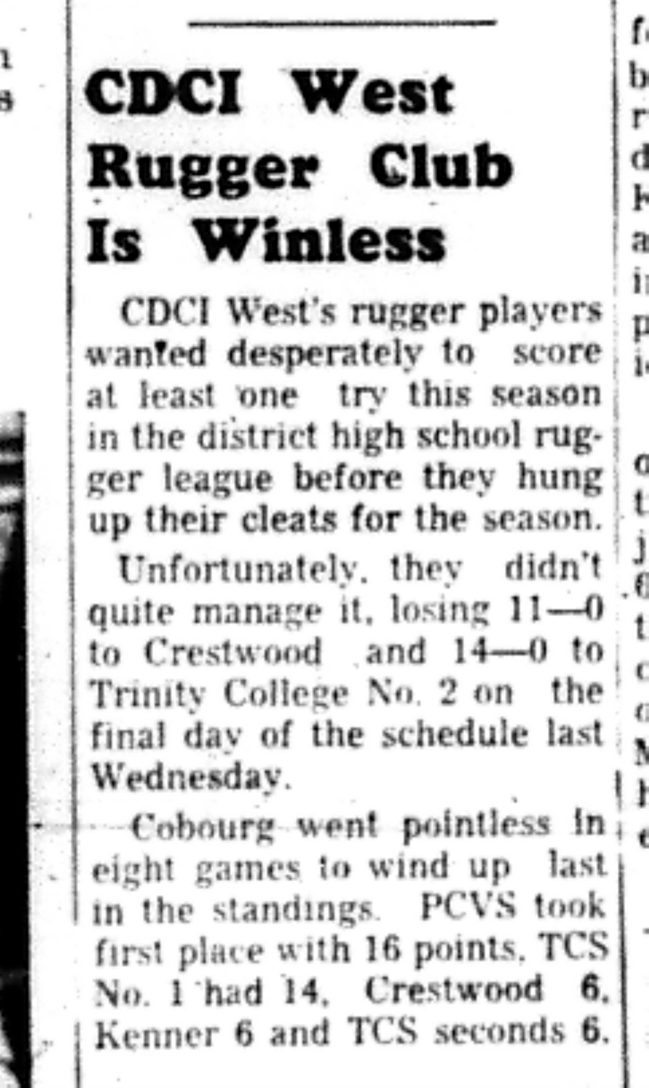 1966-05-25 School -Rugby -Boys -CDCI West Winless